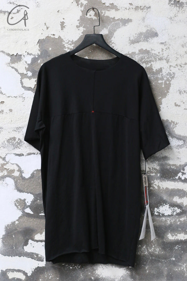 m.a+ single short-sleeved T-shirt series linen cotton Italian craftsman handmade MA-T211C JCL10-HEI T211C JCL10 black